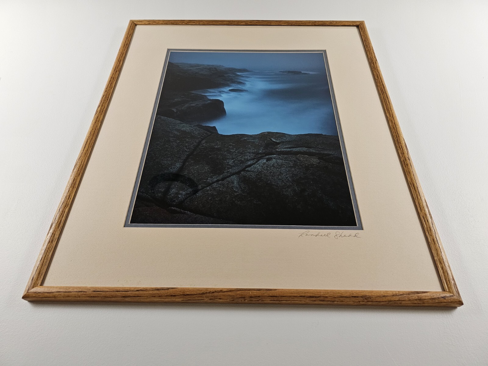 Vintage Signed Randall Shedd 35mm Photograph 29×25 Framed Art, Nova Scotia