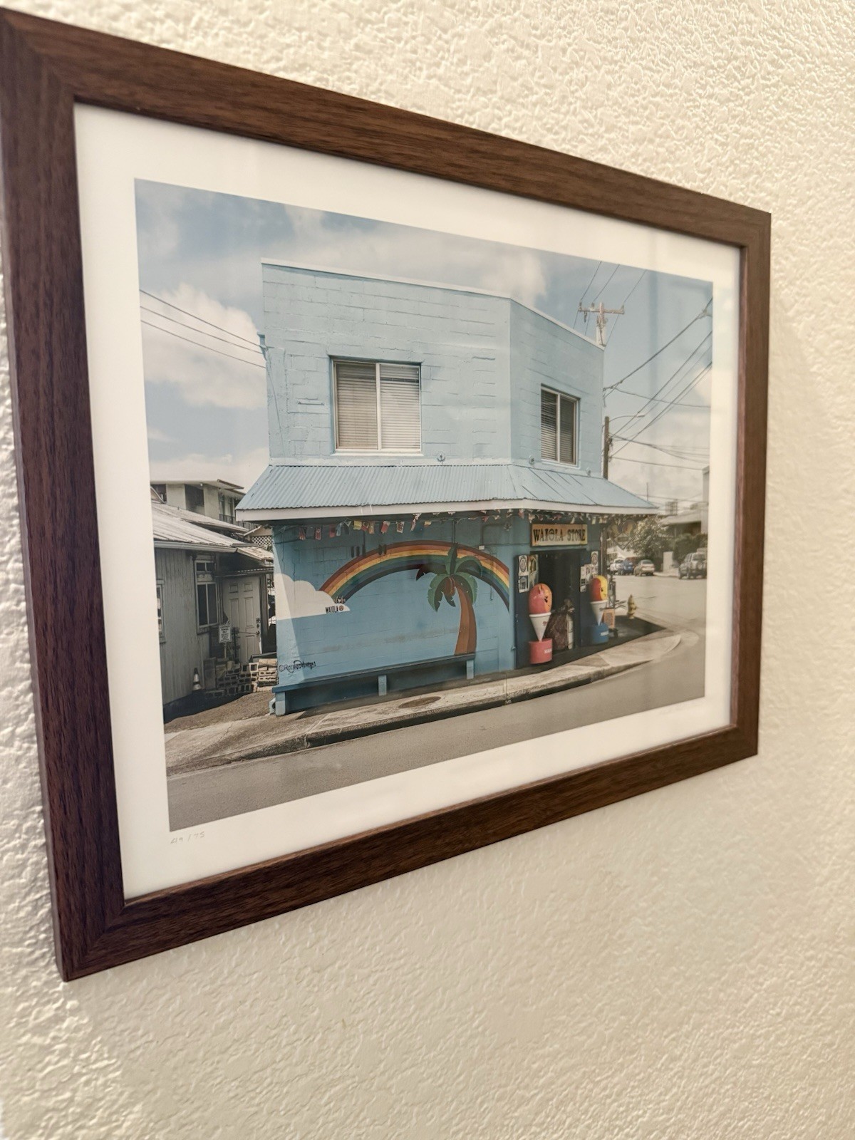 Mark Kushimi Waiola Shave Ice Honolulu Hawaii Signed Limited Edition Print 49/75