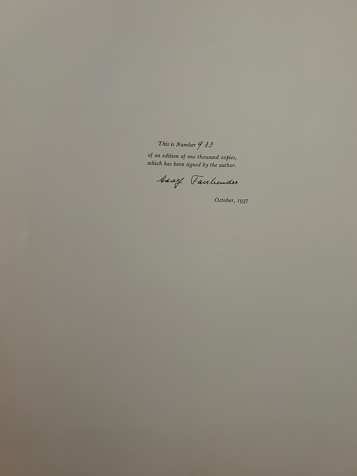 Pictorial Artistry (Adolf Fassbender) Signed & Numbered First Edition 40 photos