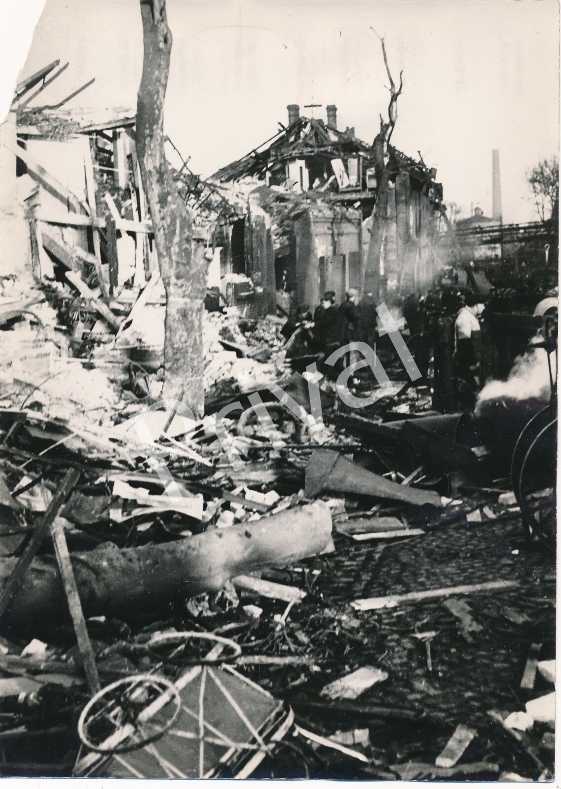 Photo Gasometer Explosion Ironworks Ruins Neunkirchen Saarland 1933 M1.00