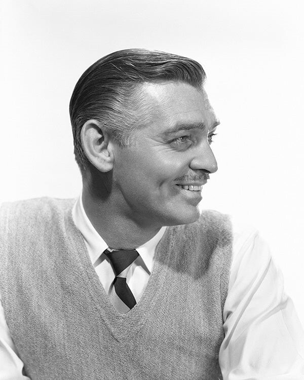 Clark Gable smiling profile portrait for the 1945 movie Adventure 16×20 Poster