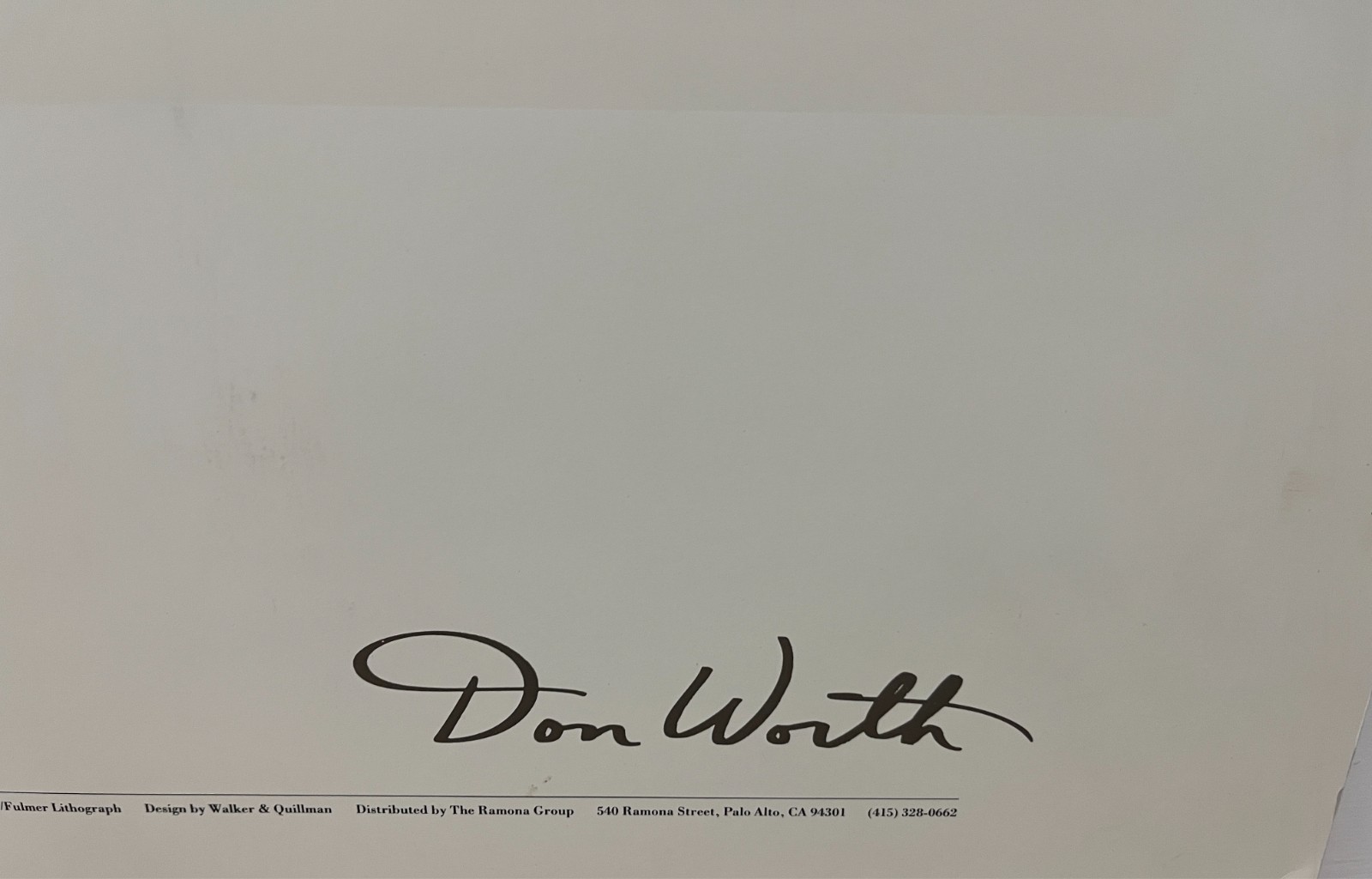 GEORGIA O’ KEEFFE Abiquiu New Mexico Don Worth Reproduction Lithograph Signed