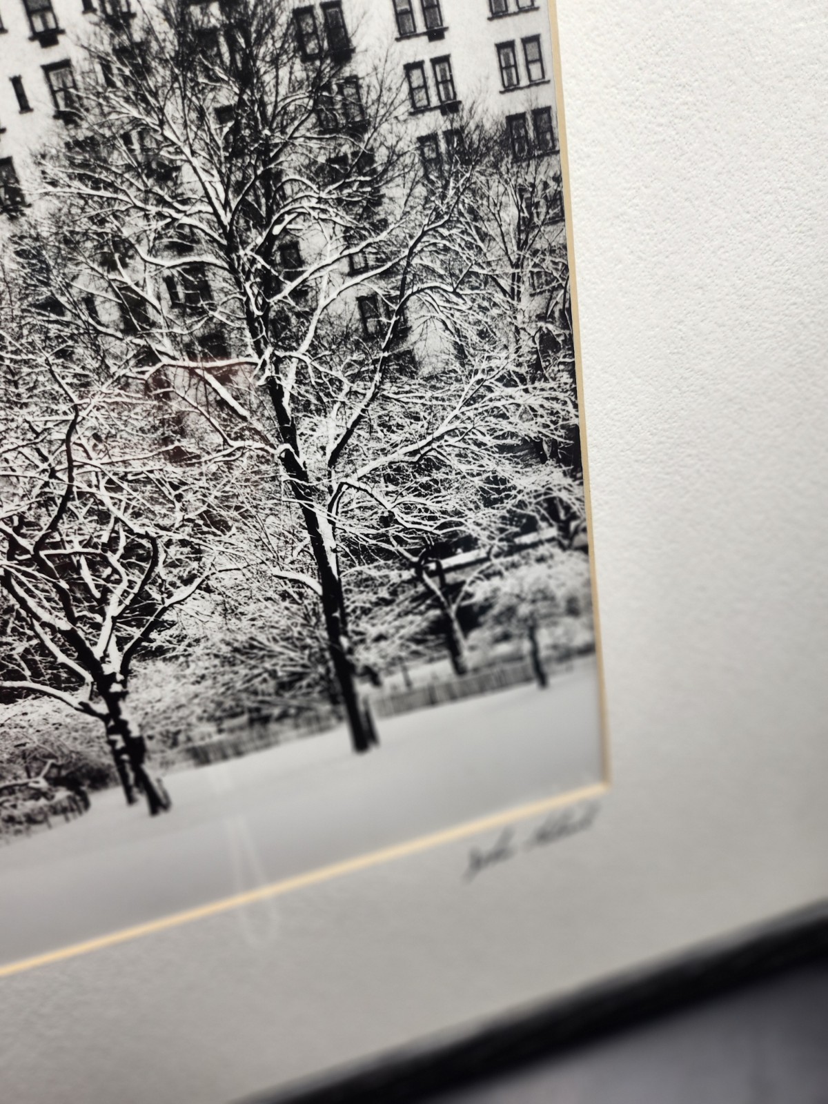 Vintage “Plaza” Hotel New York City Winter Photograph. Signed