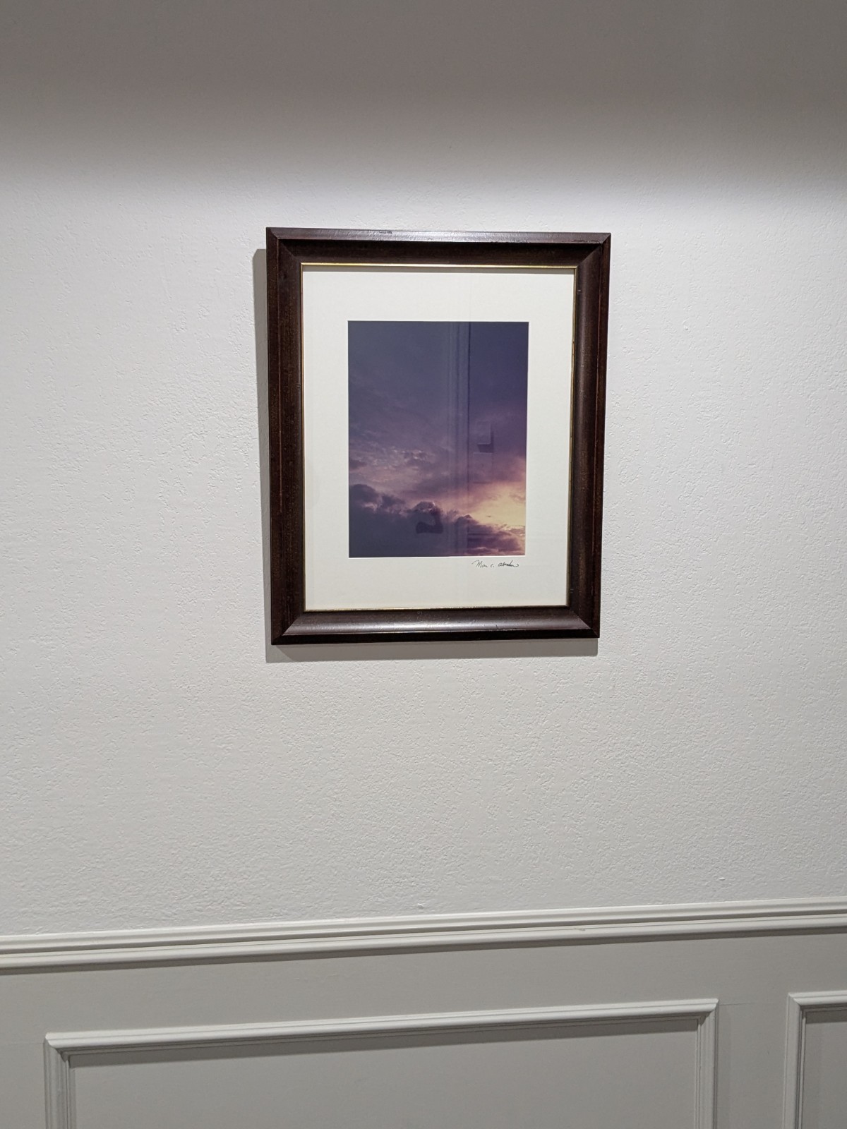 Vintage Marc Abrahms Signed Photograph Framed Matted Art Print ~ 20″ x 24″