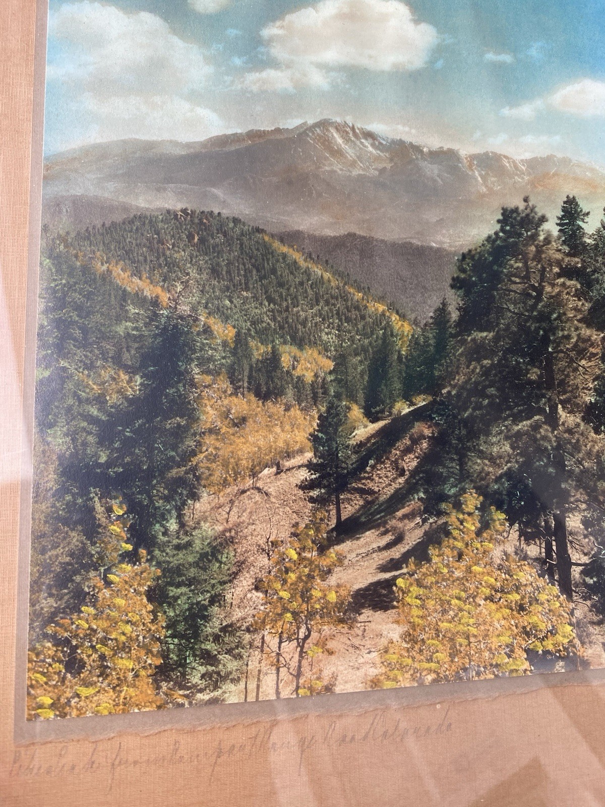 H.L. Standley hand tinted Photo PIKES PEAK
