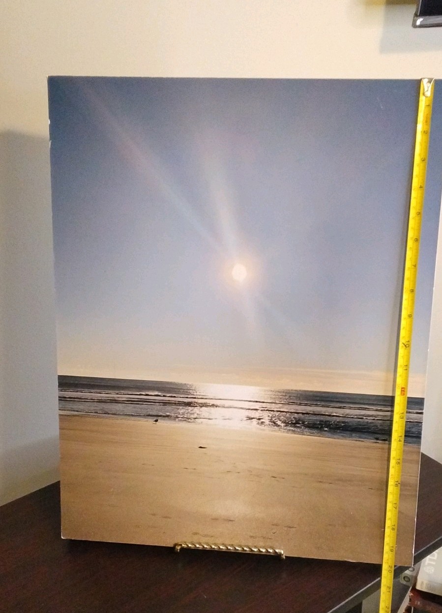 Beach Sunrise Ocean Landscape Color Art Photograph 16x20in Portrait Unframed