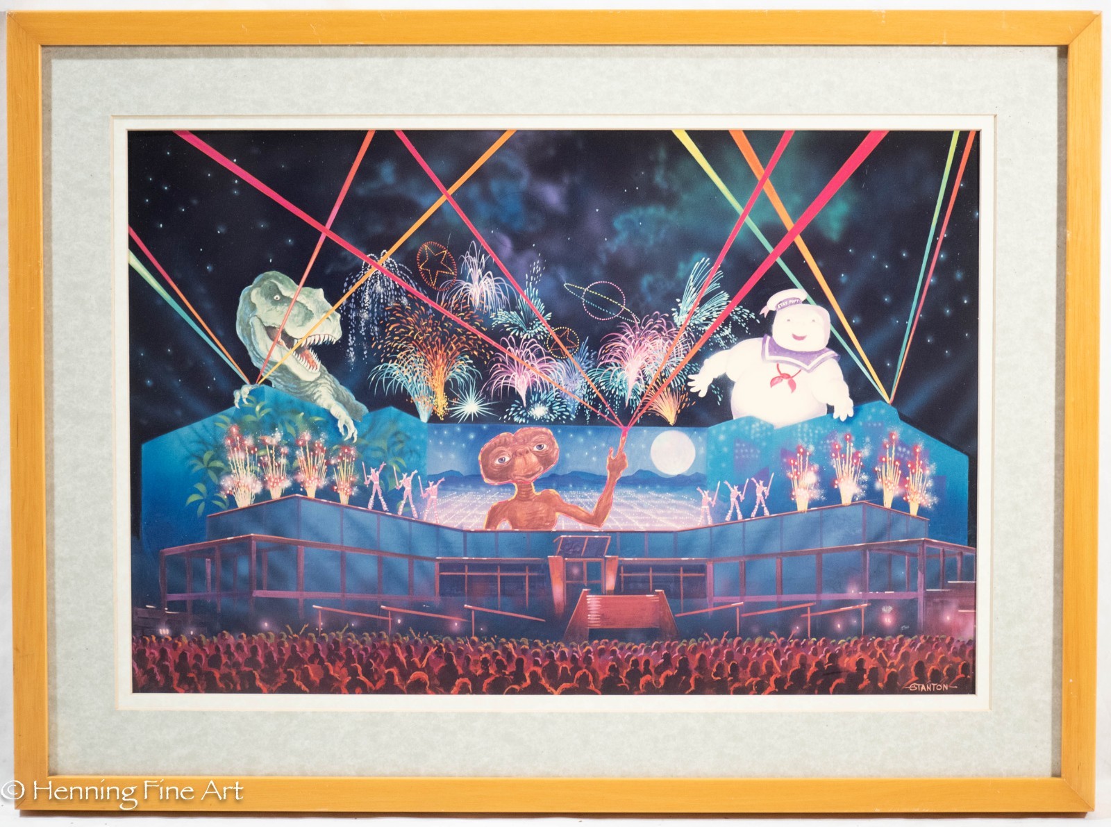 Vintage Universal Studios Firework Show E.T. Jurassic Park and Ghostbusters