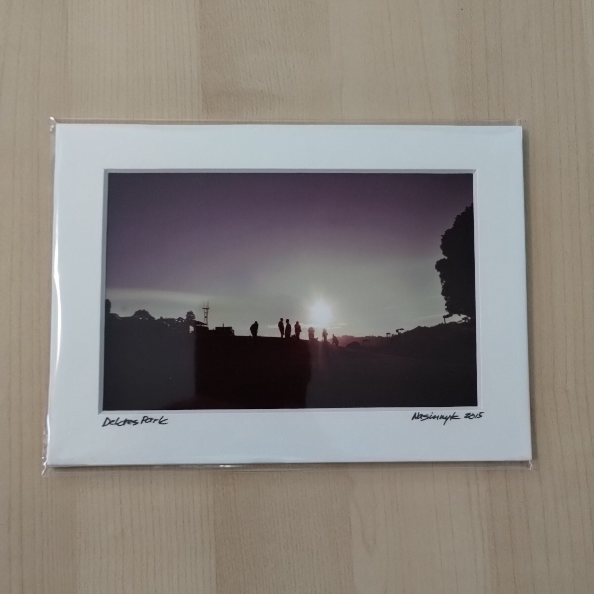 Matted Photo Print San Francisco Sunset Delores Park City Photography Home Decor