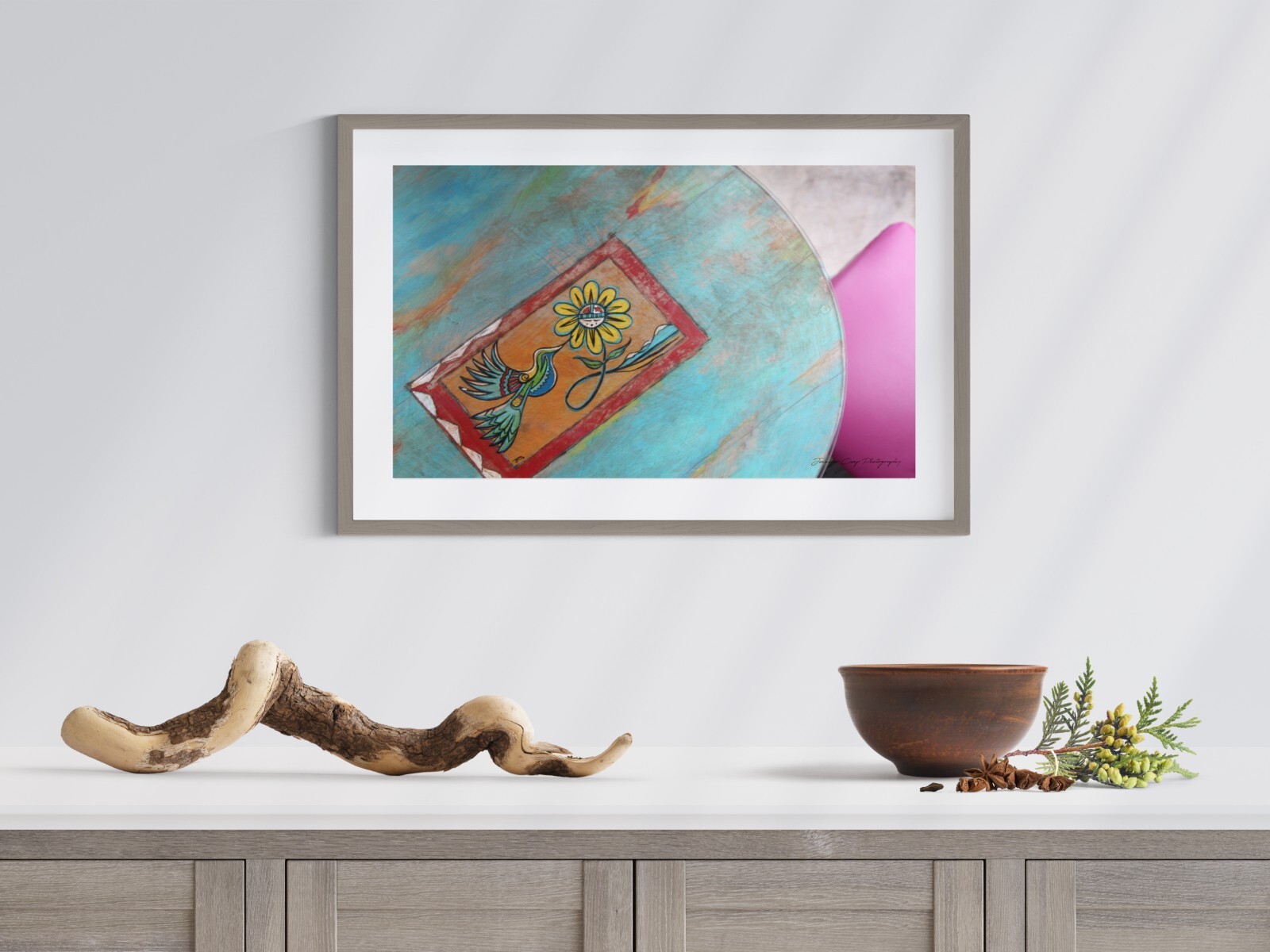 Abstract Artist Blue Table Taos New Mexico – Home Decor, Wall Art Photography,