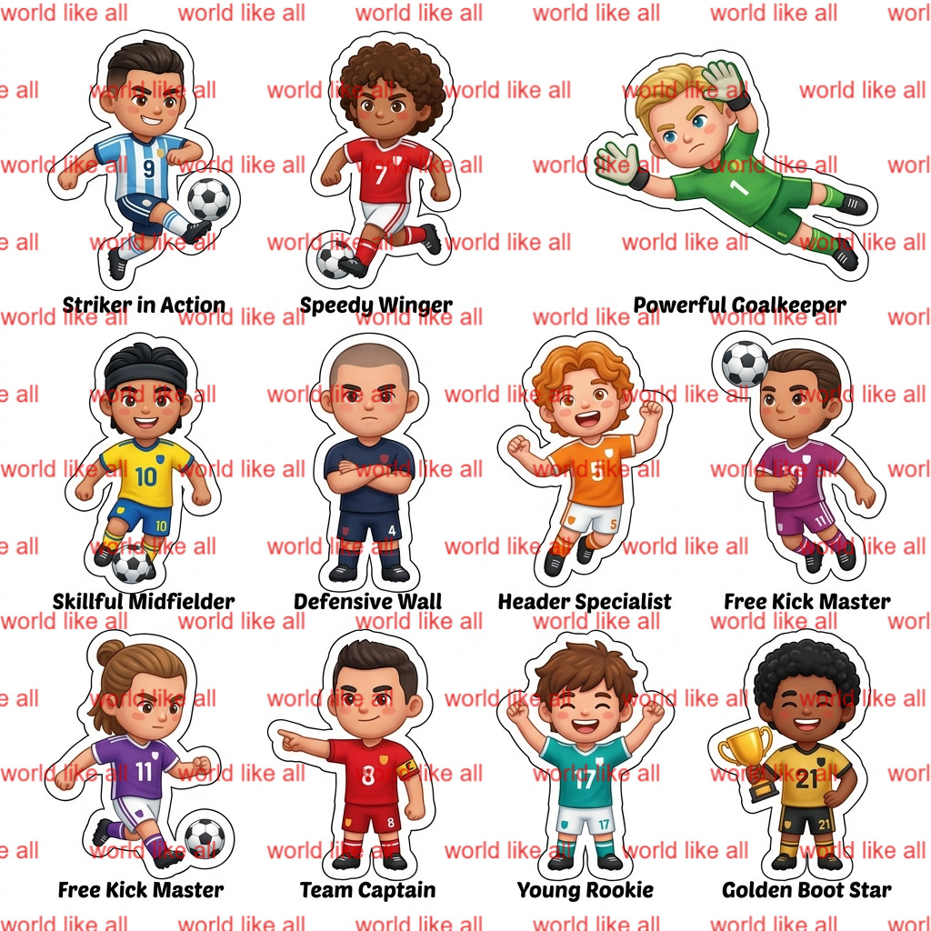 Sports Sticker Mega Bundle for Kids | Cute 3D Cartoon 4k digital