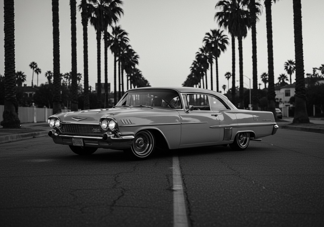 Digital Image Picture Photo Wallpaper Background Desktop AI Art Classic Car 1