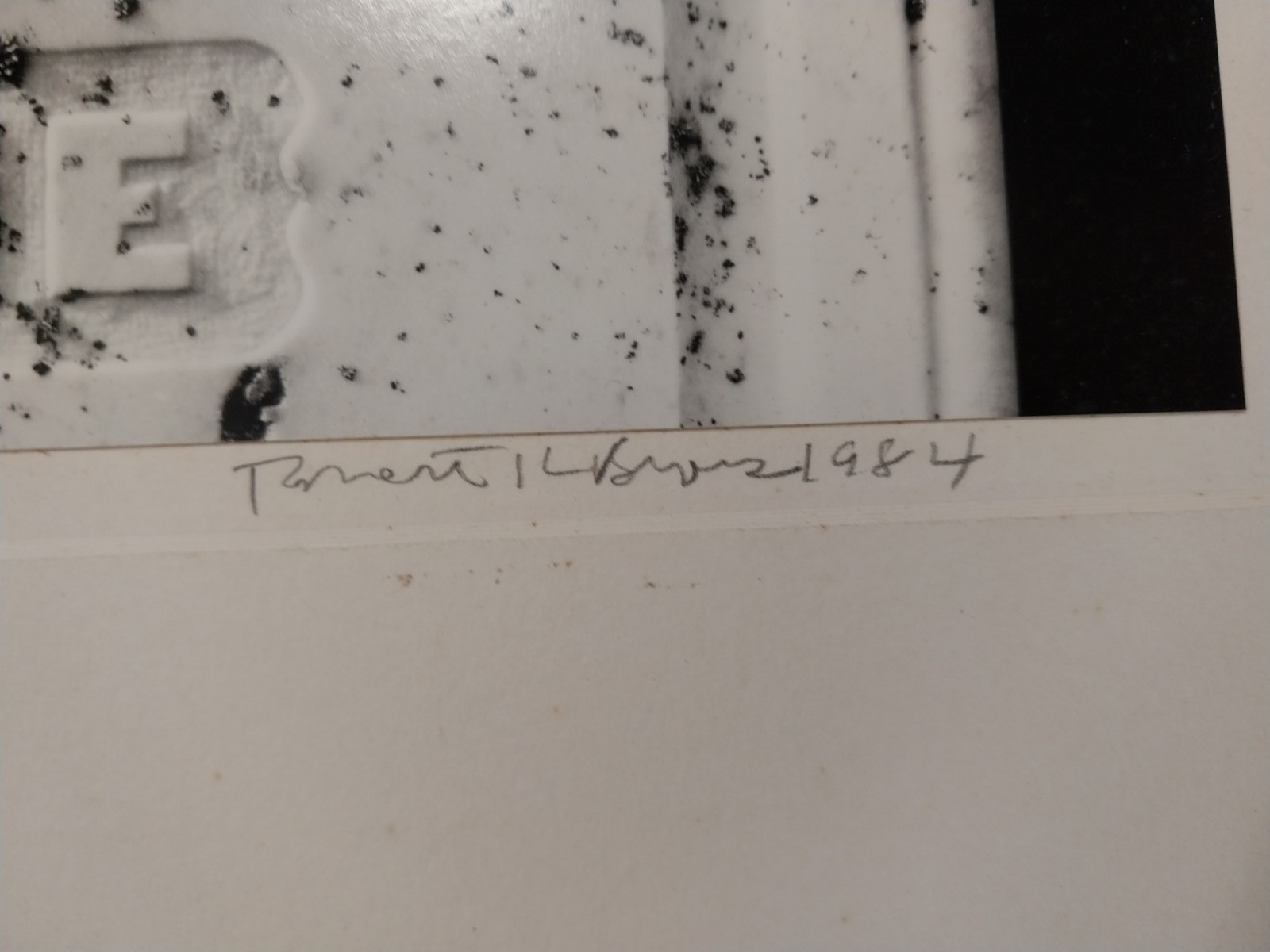 Robert K Byers (1918 – 2021) Signed 1984 Church Gravestone Tomales CA Photograph