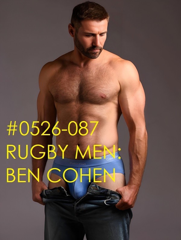 MALE PORTRAIT #0526-087 -athletes -rugby men -ben cohen -free shipping usa