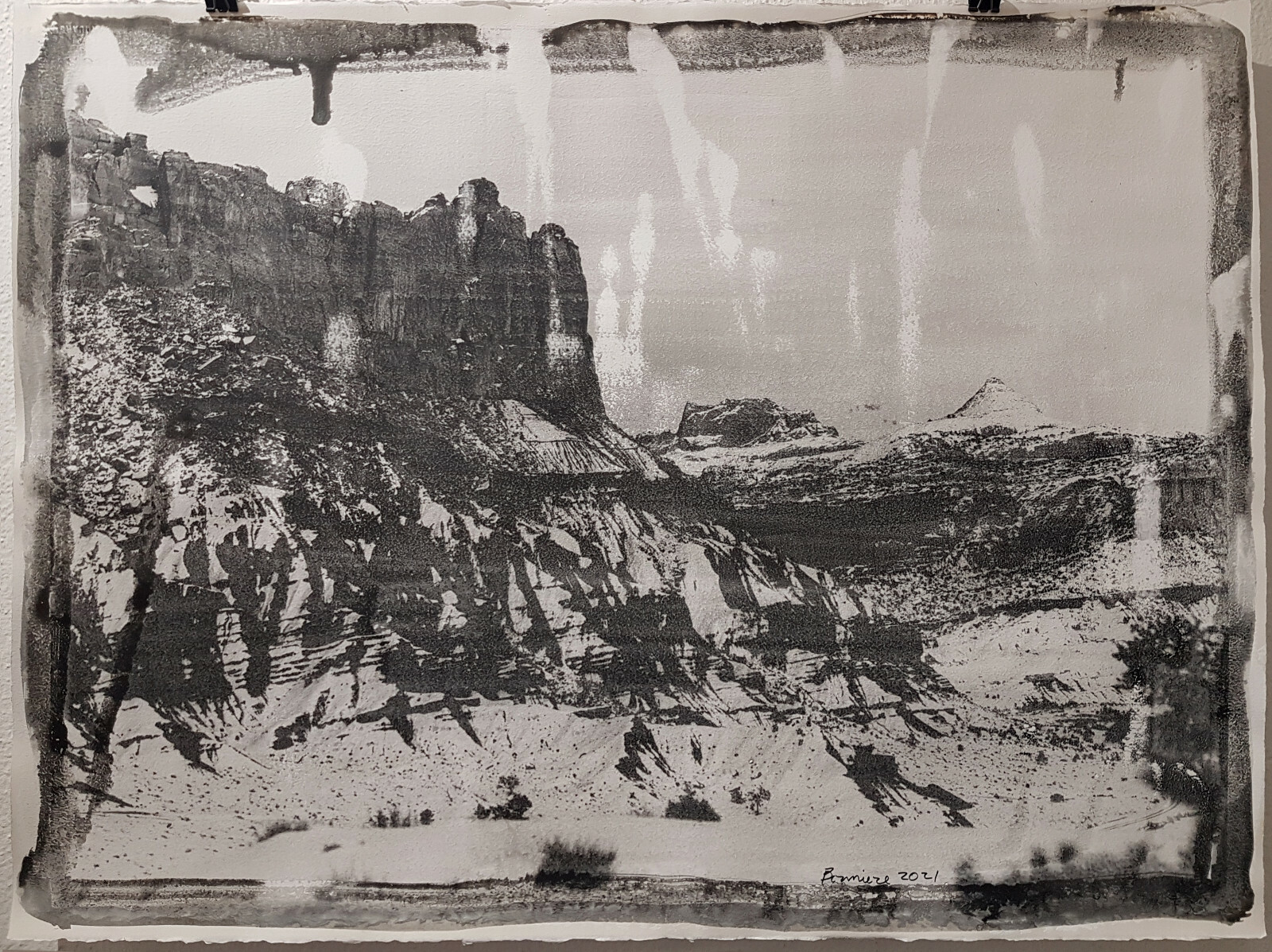 CAPITOL REEF, UTAH,BONNIERE,30″x22.5″,SELF MADE SILVER GELATIN,ONE OF A KIND