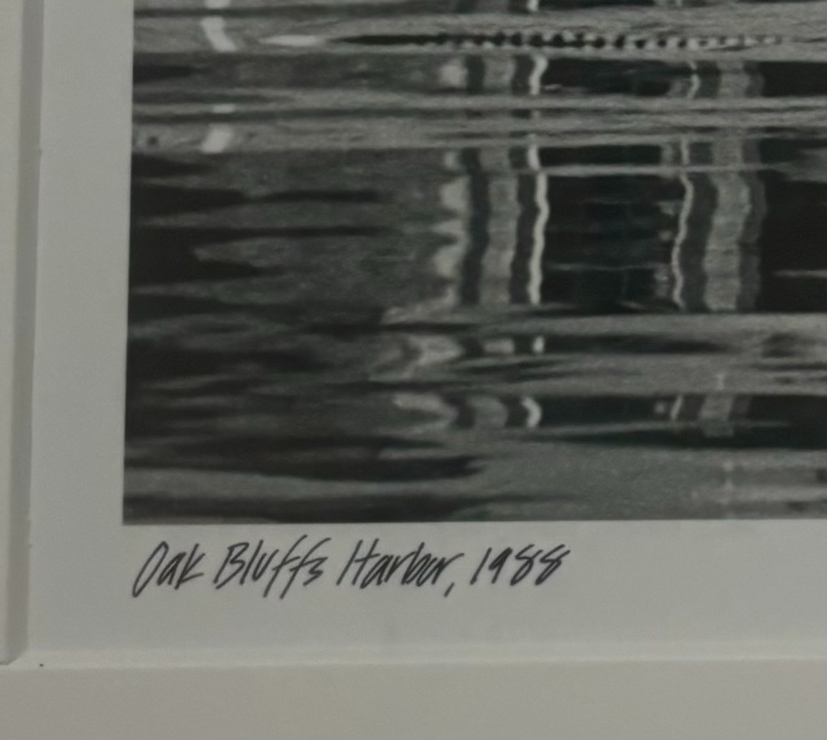 Vintage ALISON SHAW ‘Oak Bluffs Harbor, 1988’ MARTHA’S VINEYARD Gelatin PHOTO
