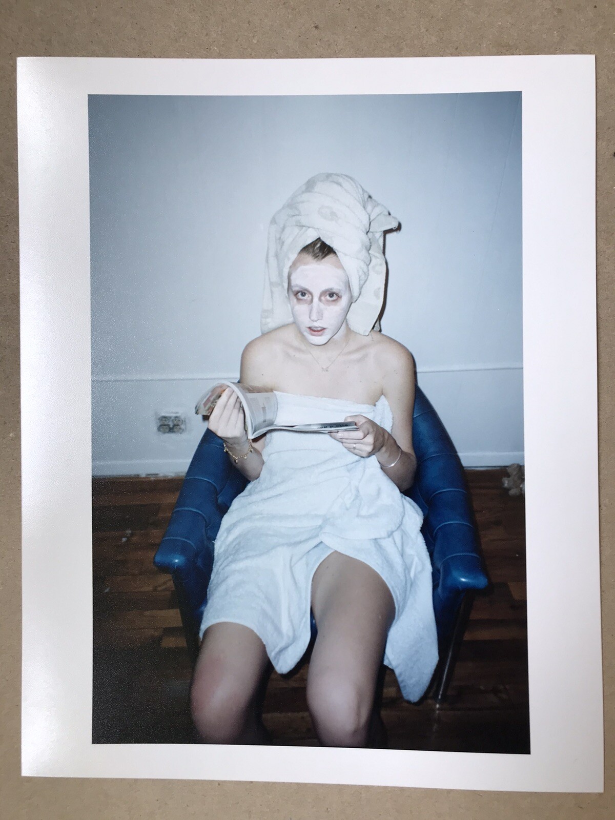 Sister with Magazine (New York, 2004) Hand Printed 35mm C-Print