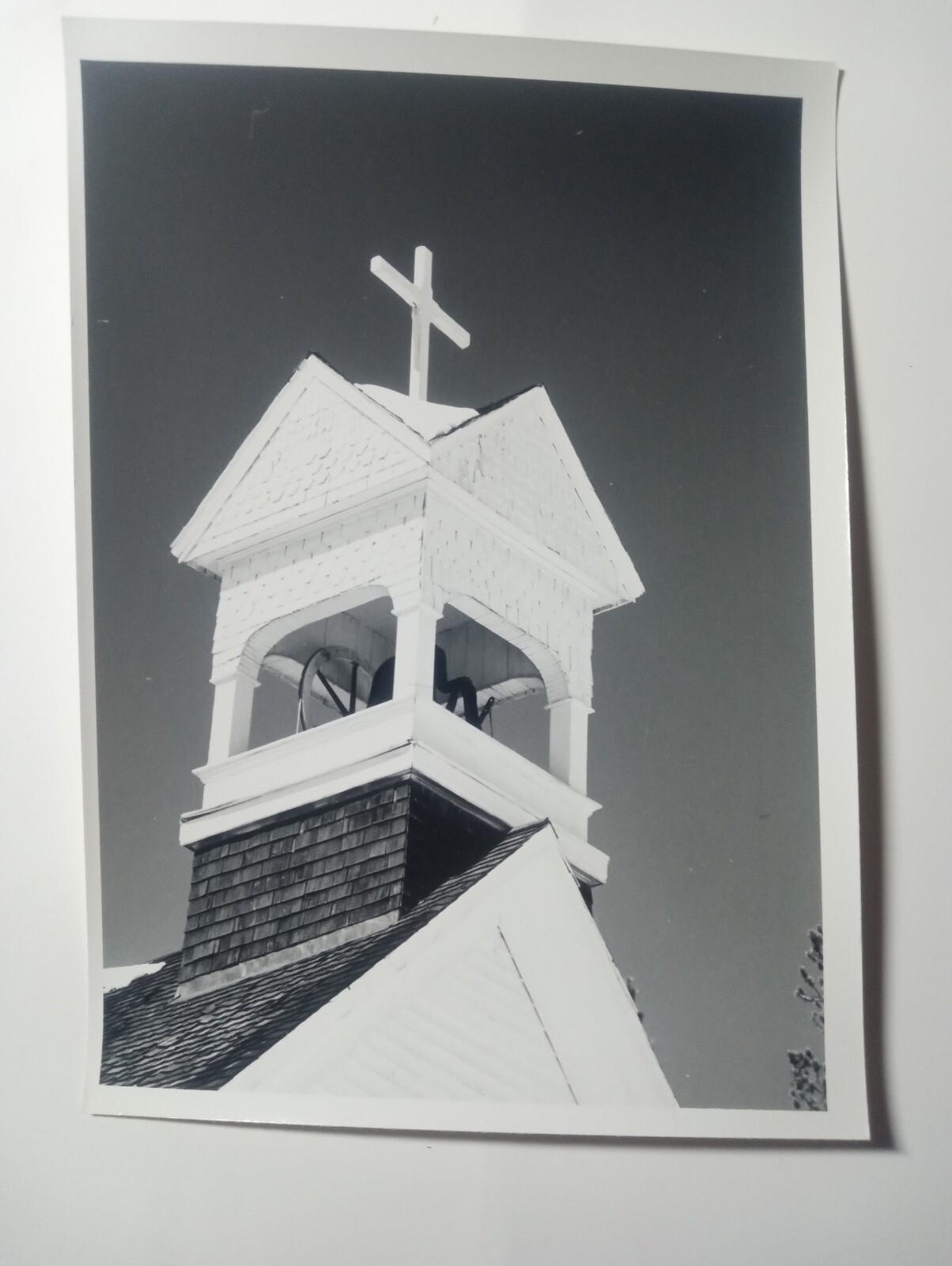 1960 CHURCH IN BRECKENRIDGE, COLORADO 5″ X 7″ Black/White Ron Hill