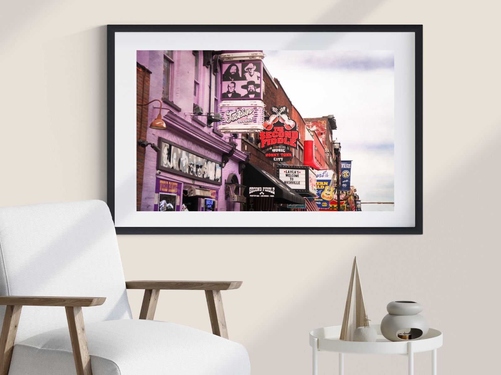 Broadway Street Nashville Tennessee Music Row Photography Print