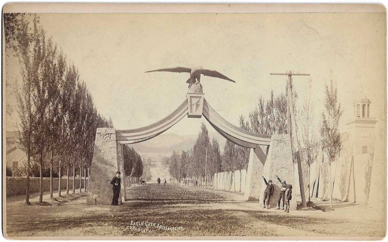 Charles Roscoe Savage / Eagle Gate Salt Lake City 1885