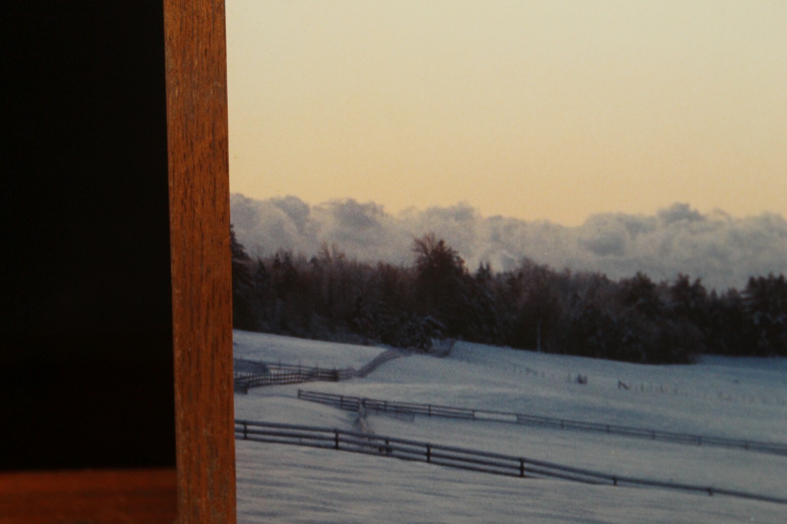 Vintage Signed 8×12 Photo East Tennessee Winter Snow Fields W. Beebe