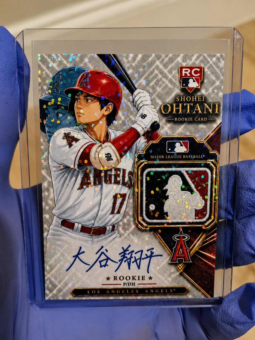2018 Shohei Ohtani Anime Rookie RC Refractor Sticker Card Facsimile Signed Auto