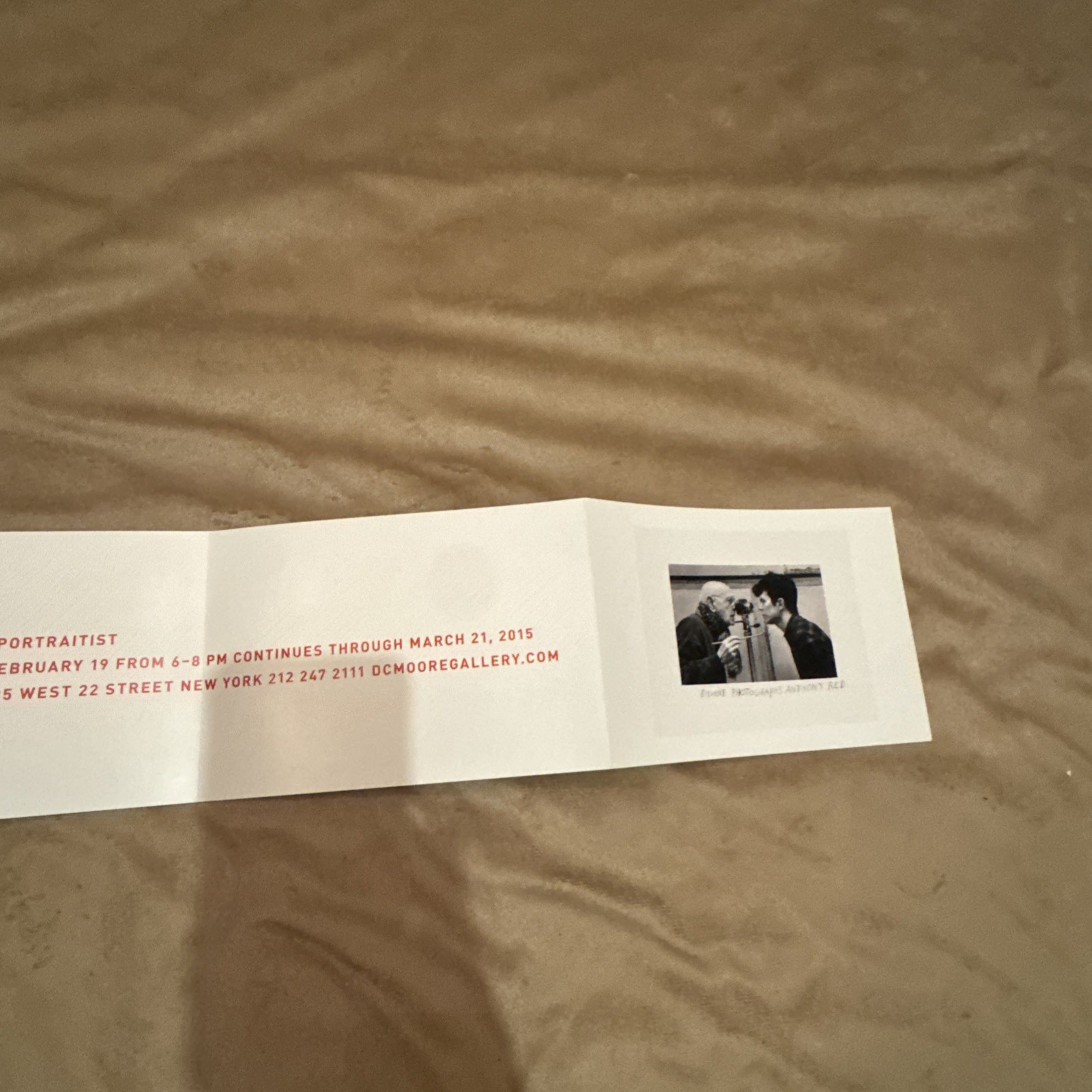 Rare 2015 Duane Michals Photographs Anthony Red Art 5 1/4in X 7 3/4X 30in