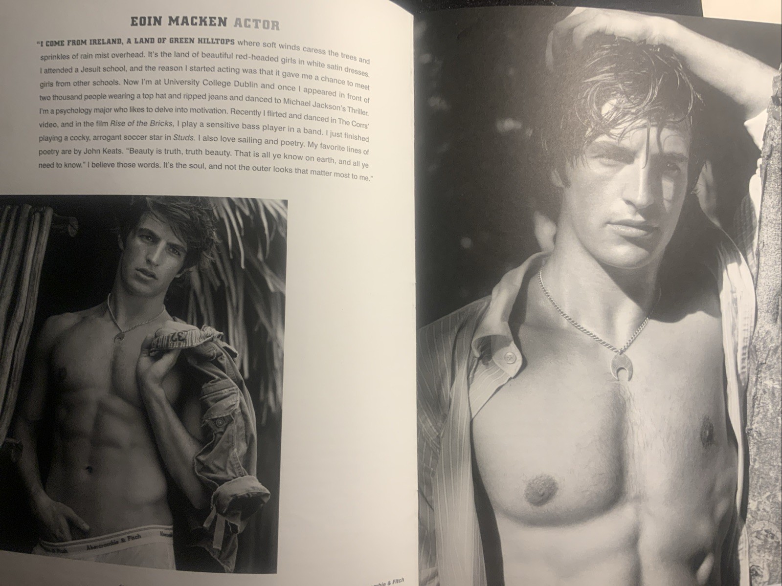 Bruce Weber – Actor Edin Macken – A&F Summer Love 2005 11×14 Silver Gelatin