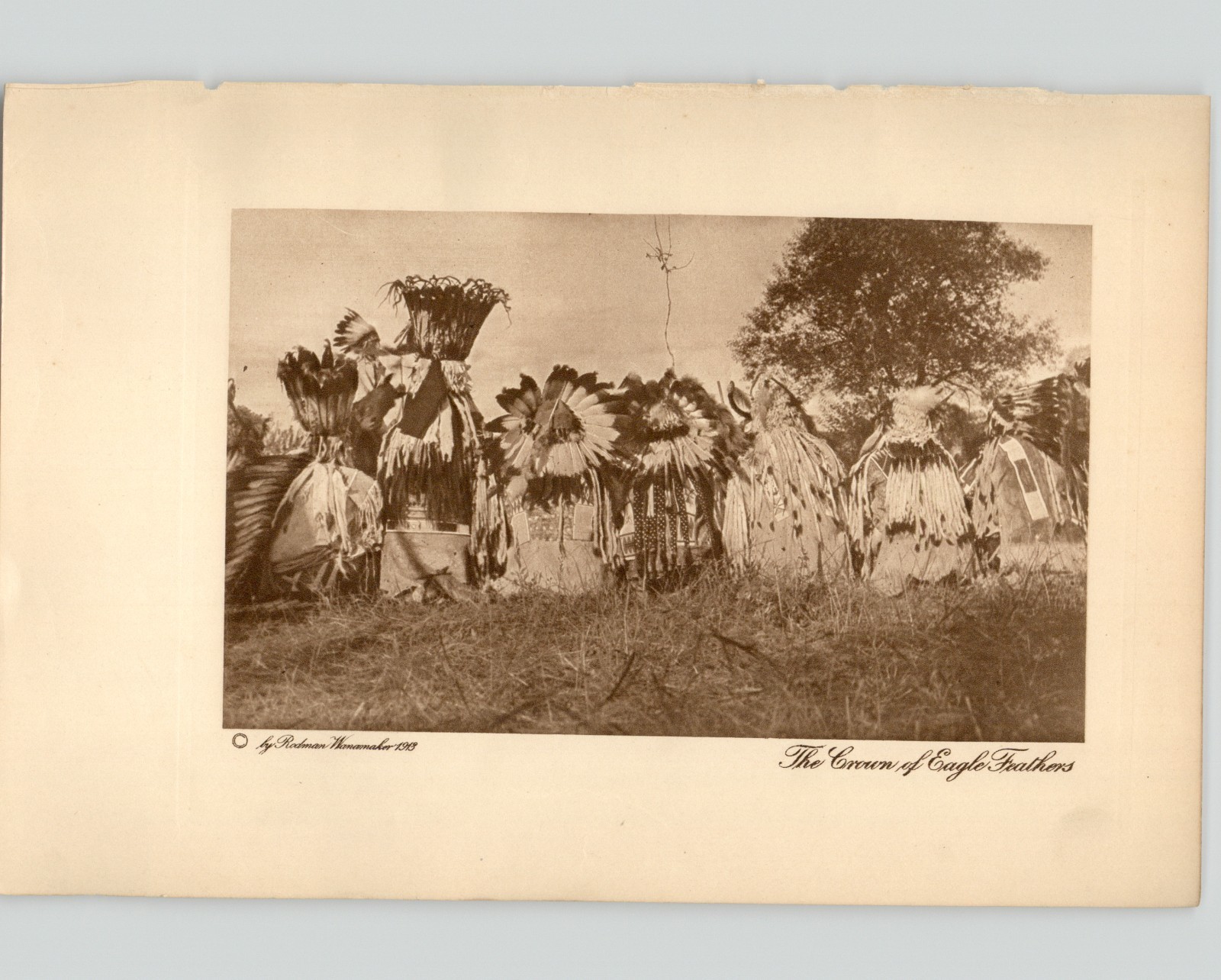 Wanamaker/Dixon “The Crown of Eagle Feathers” 1913 Photogravure “Vanishing Race”