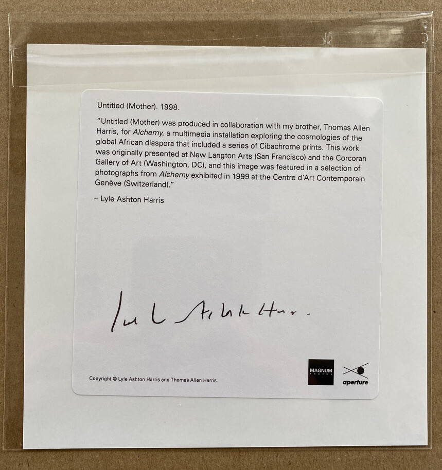 LYLE ASHTON HARRIS signed limited ed 2021 photograph 6×6 Magnum Square Aperture