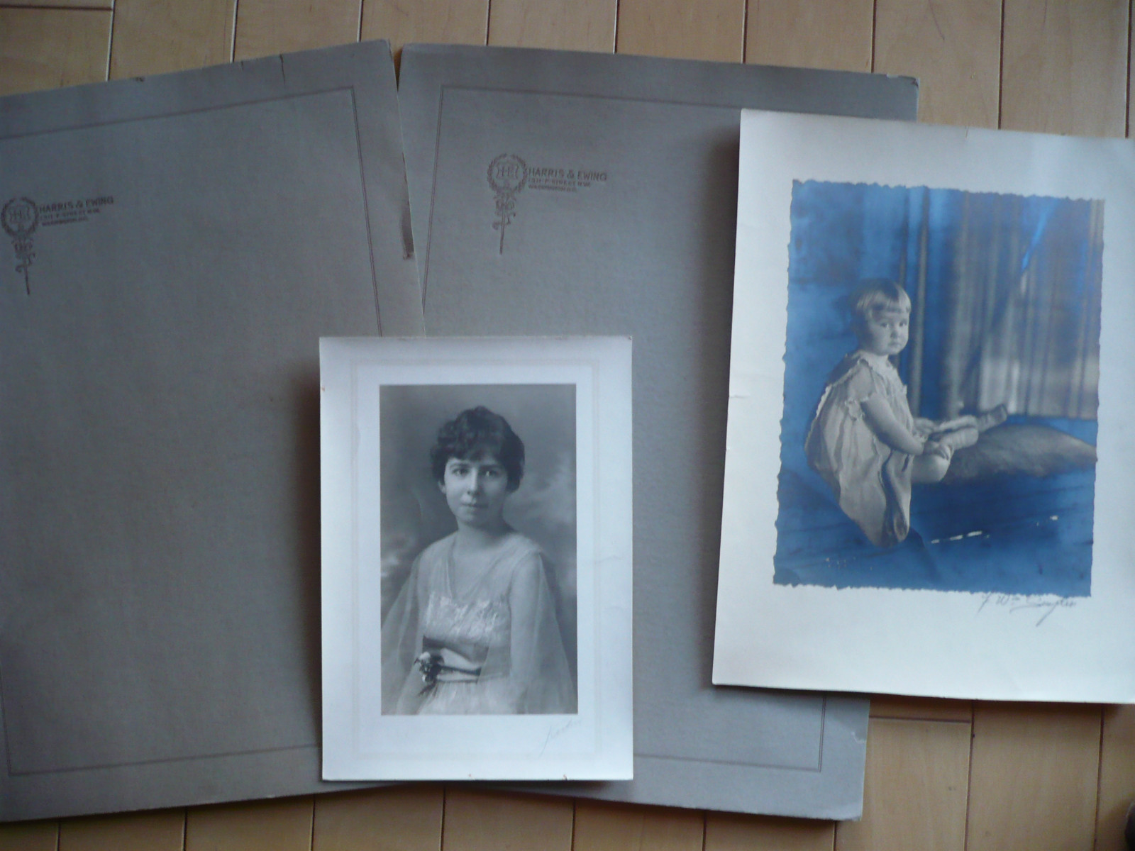 RARE GROUP OF SIGNED PHOTOGRAPHS, ANTIQUE OLD, BACHRACH, 2 large Photos + MORE$