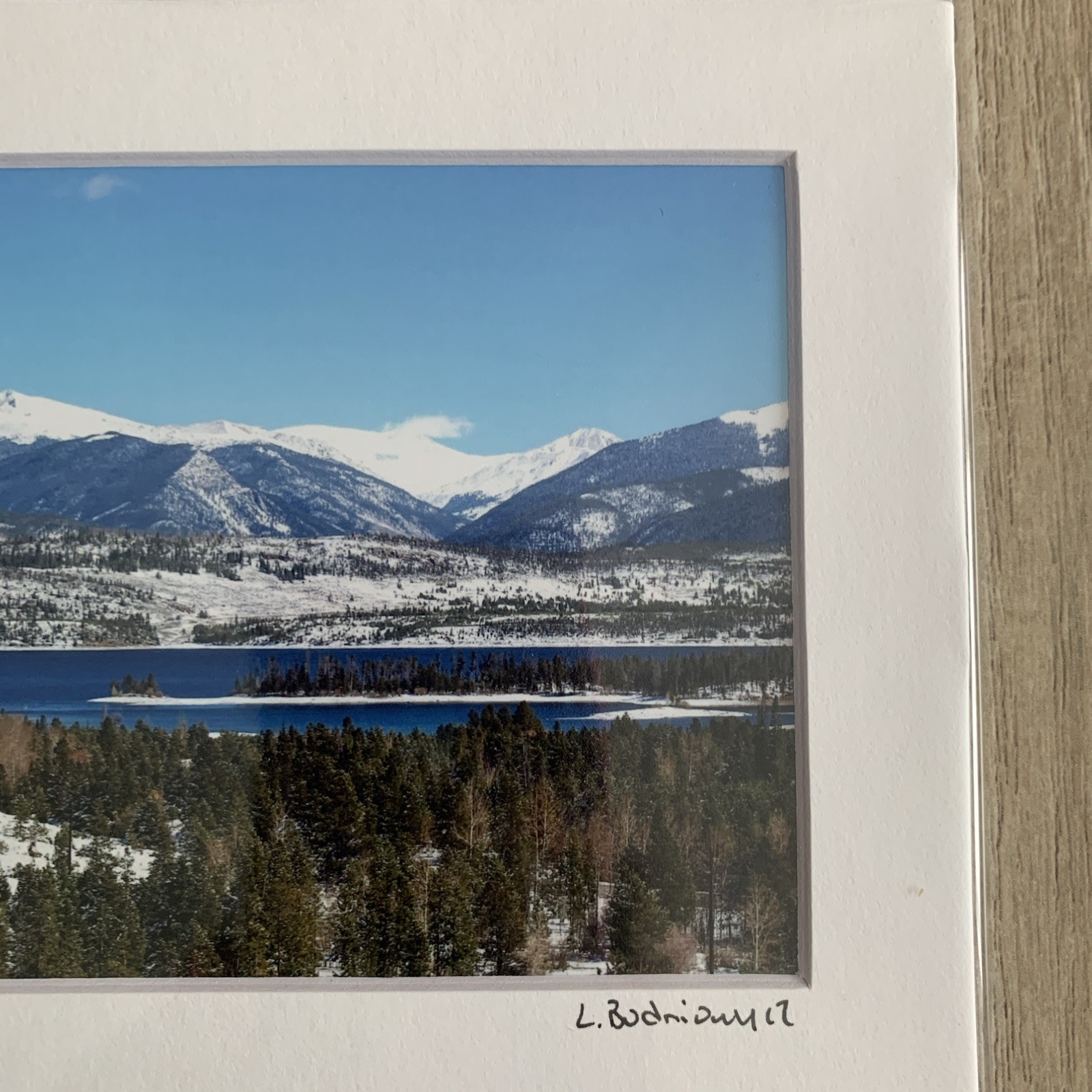 Dillon Colorado Photography Print with Lake and Mountains