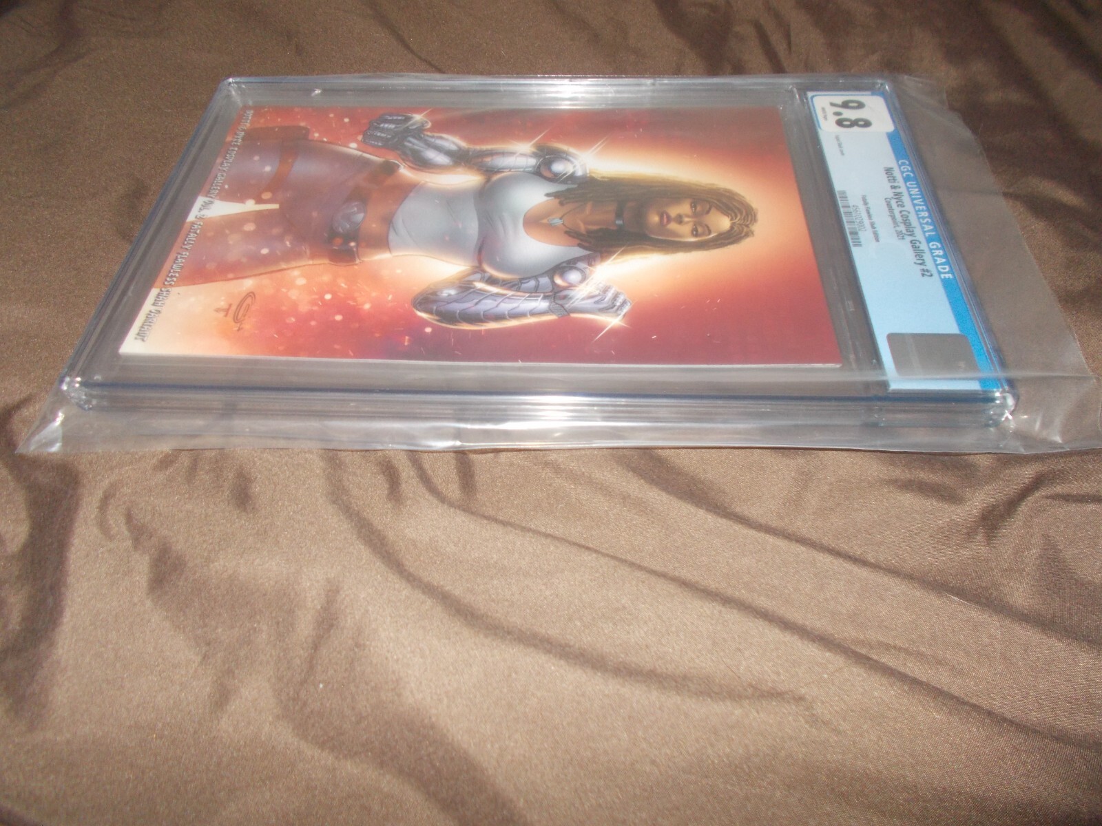 Mortal Kombat Jax CGC 9.8 # 2 SHAH VARIANT 2021 CLEAVAGE! Notti & Nice Cosplay
