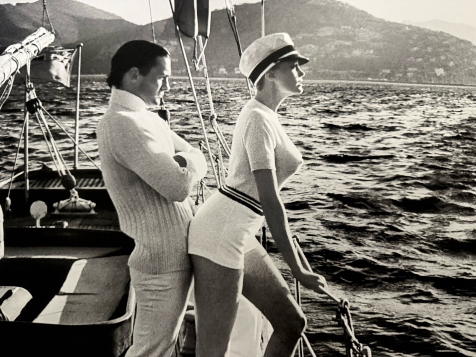 Winnie off the coast of Cannes Helmut Newton Pigment Print Framed COA