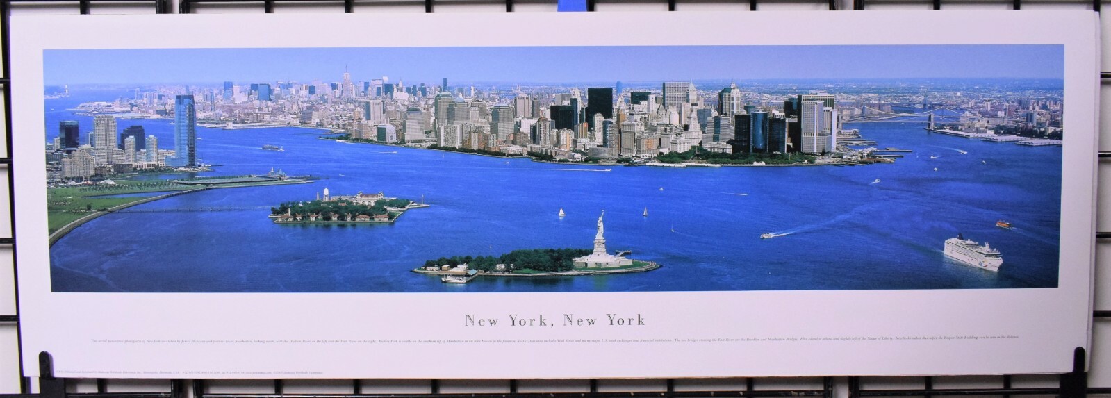 New York NY Lower Manhattan Aerial Skyline – Unframed, Blakeway Panorama Print