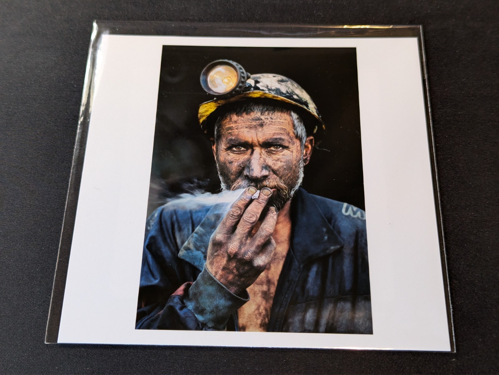 Steve McCurry – Signed – Coal Miner, Afghanistan – Magnum 6″x6″