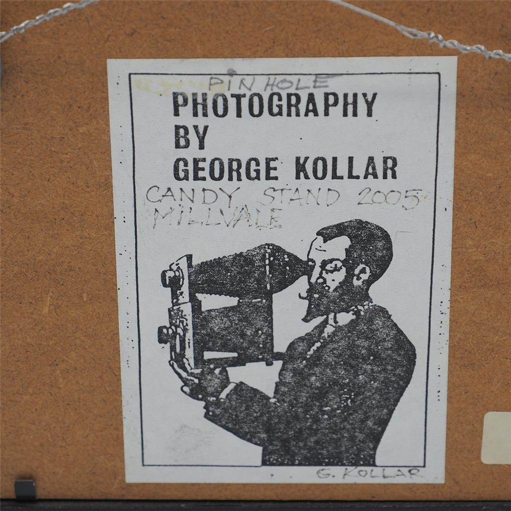 Framed Signed Pinhole Photograph Known Artist 6-1/2″x6-1/2″