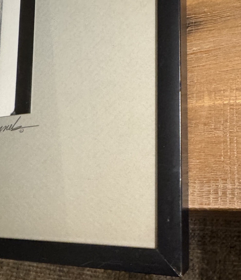 Reminiscing with Eubie Framed Photograph By Johnny Donnels SIGNED Black & White