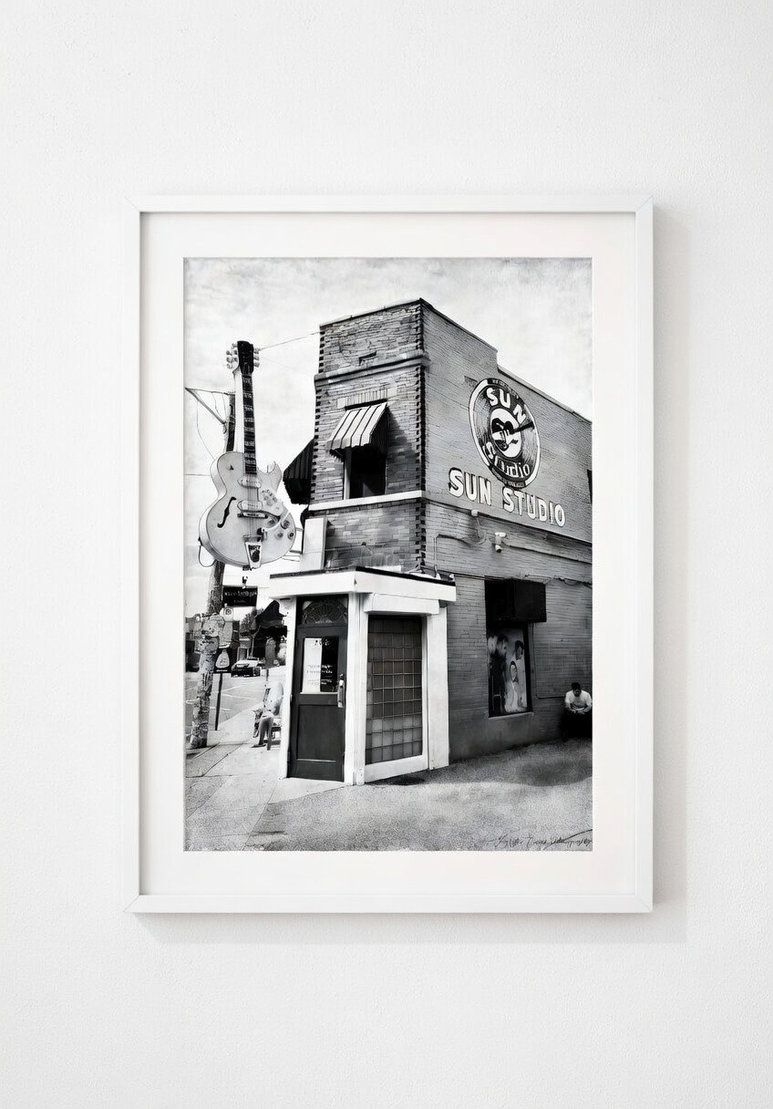 Memphis Sun Studio Photography Print – Tennessee Vintage Music Home Decor