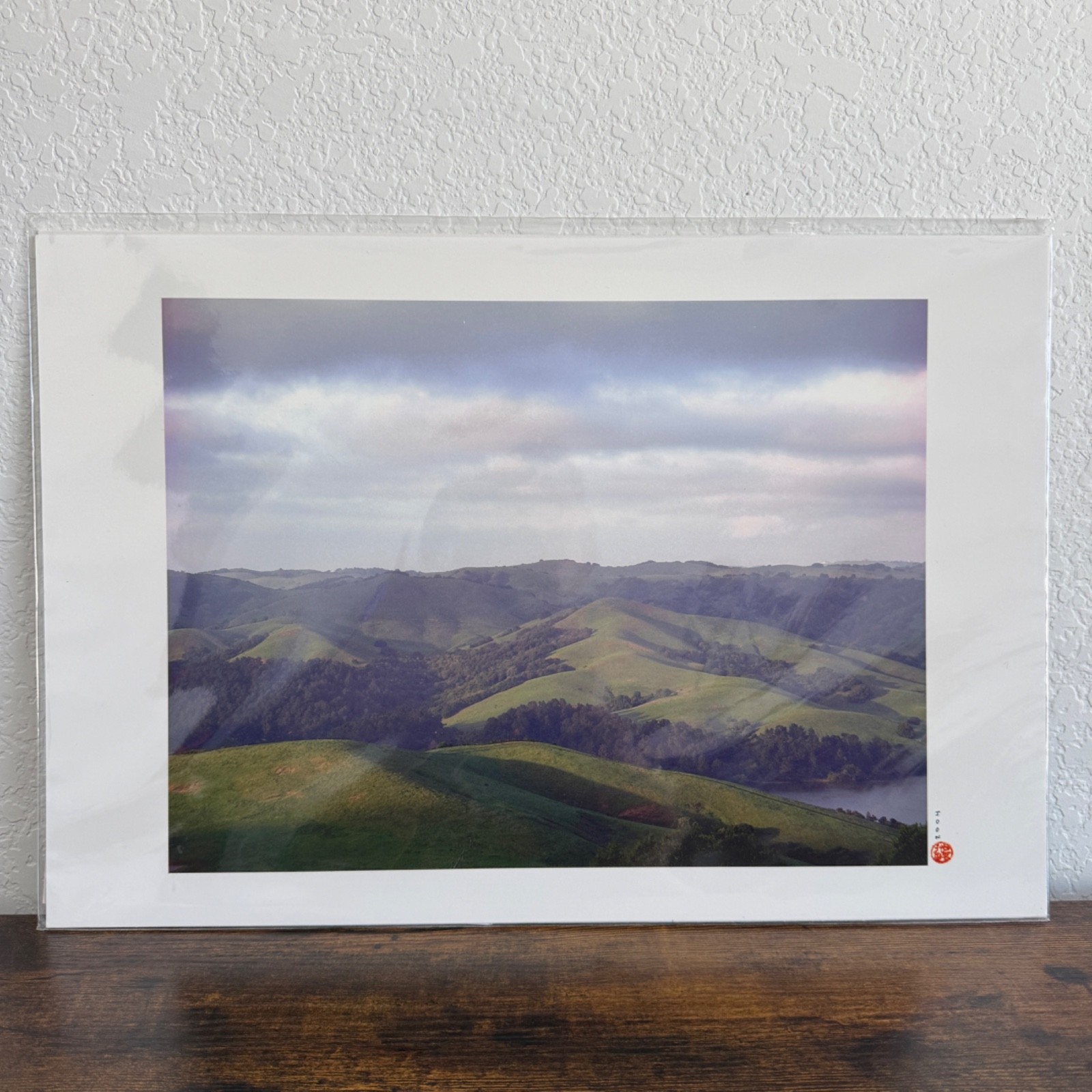 Mountain Landscape Rolling Hills Photo Poster Print 19×13″ Wall Art Home Decor
