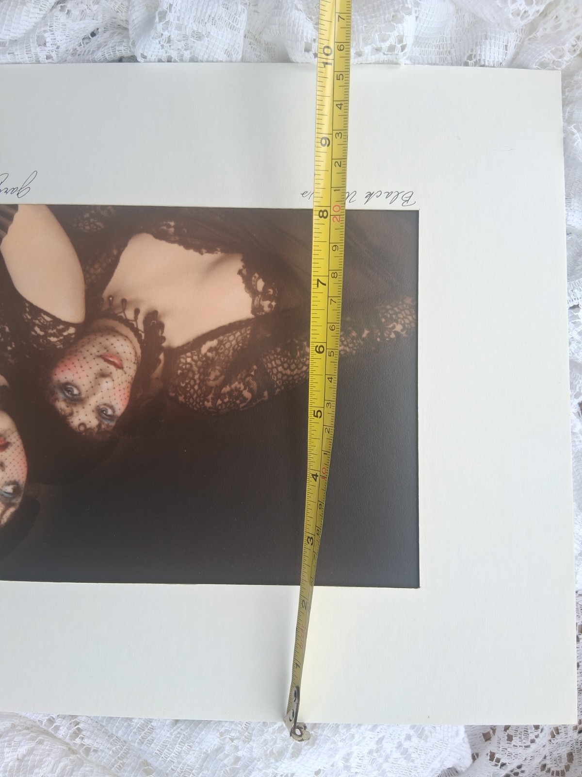 Black Widows Photograph Gary Johnson Signed Oddity Flapper Women Hand Colored