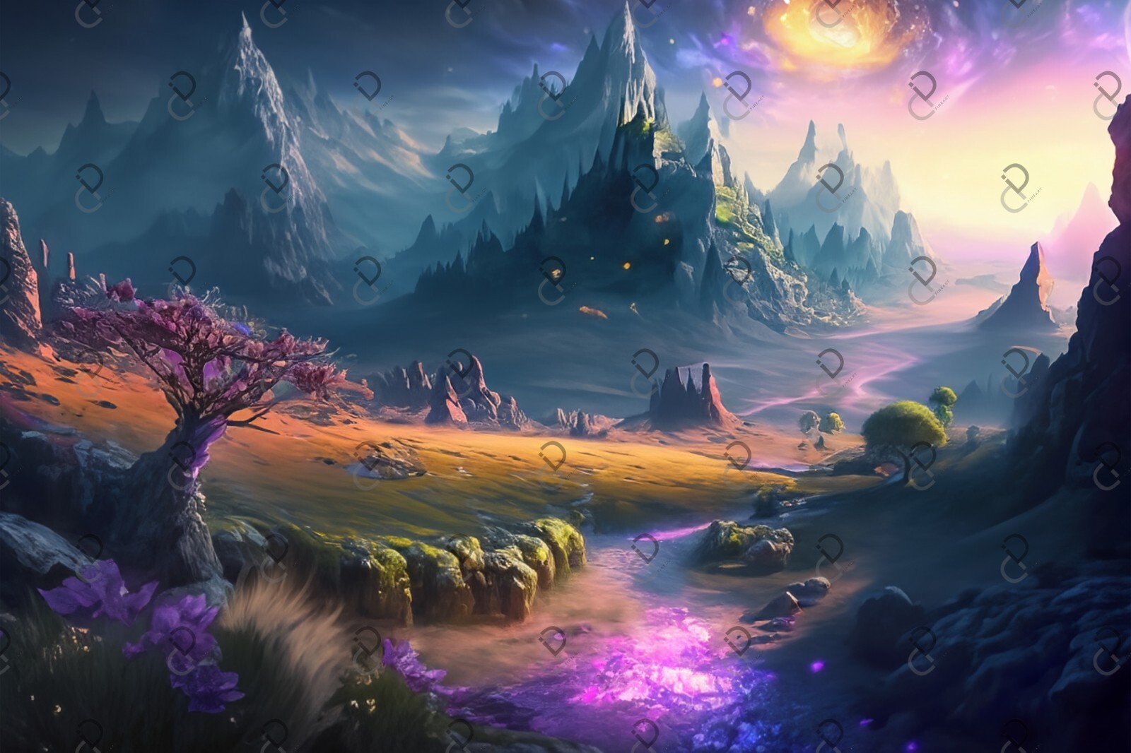 digital image picture photo wallpaper background Desktop Fairy landscapes AI Art