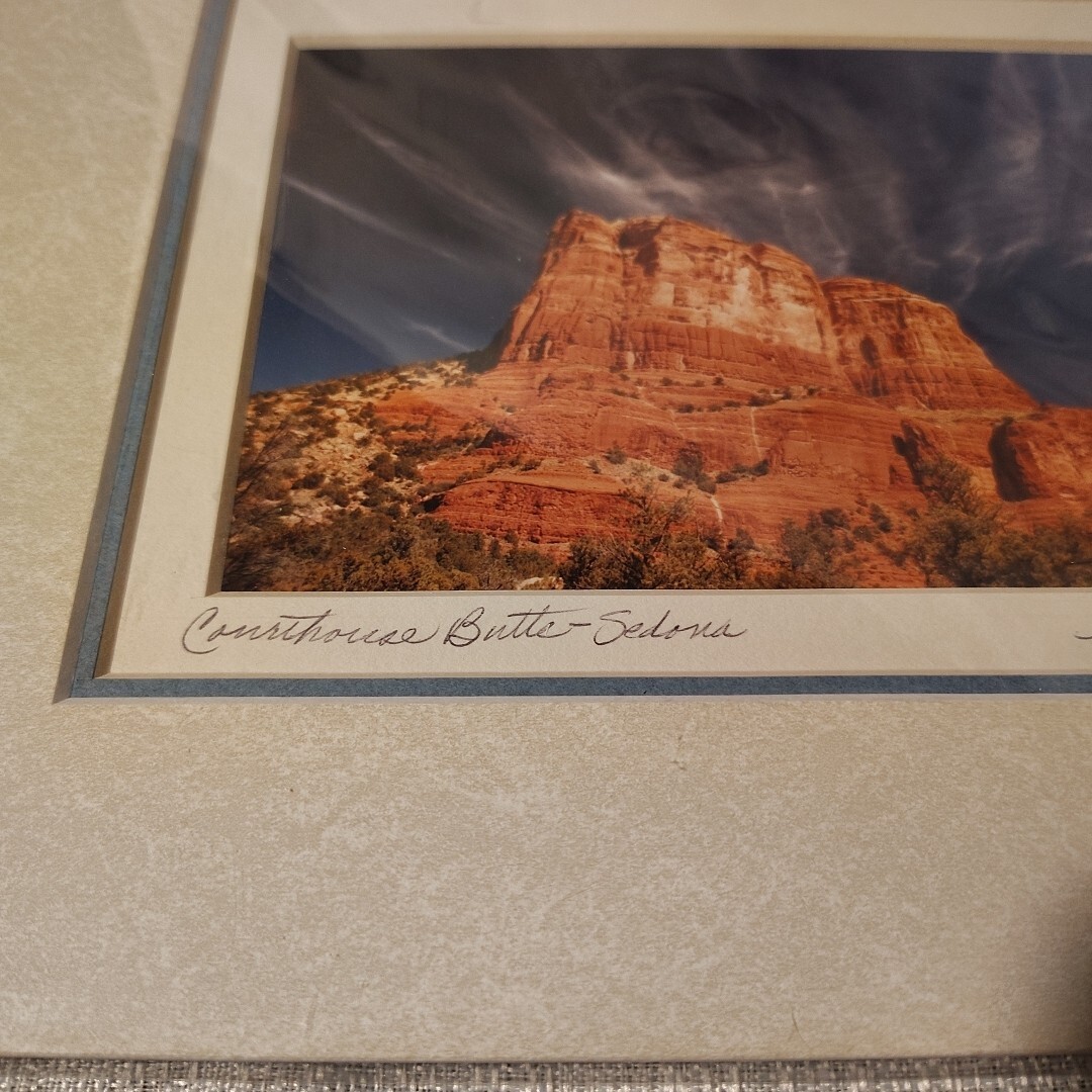 Courthouse Butte Sedona Arizona Matted Original Photo-Margaret L. Jackson signed