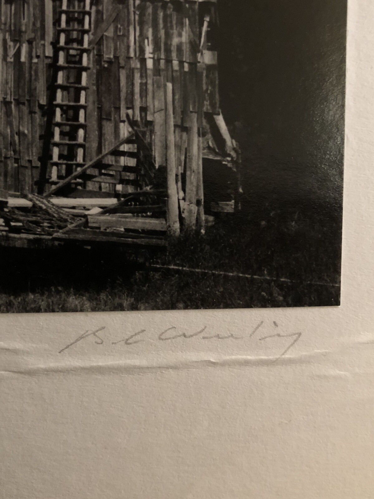 Robert Werling Signed Black & White Photograph “Thunderstorm – Canada” 24×20