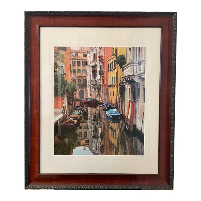 Framed Limited Ed. 31″.5 x 38″ Luciano Fine Art Photography – Venice – Signed