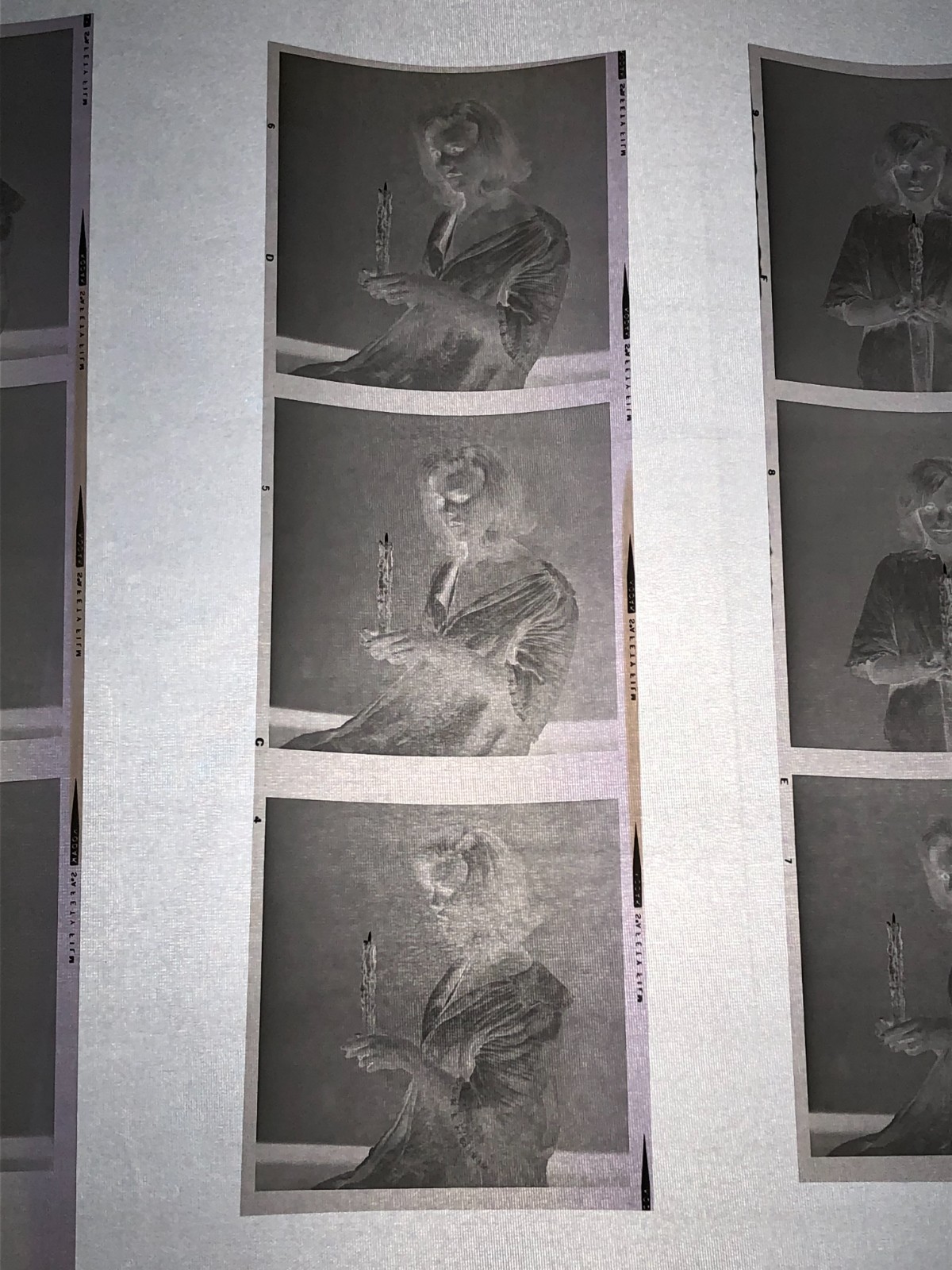NEWLY FOUND! Hendrickson PHOTO Contact Sheet Proof & Negatives CUTE BLONDE