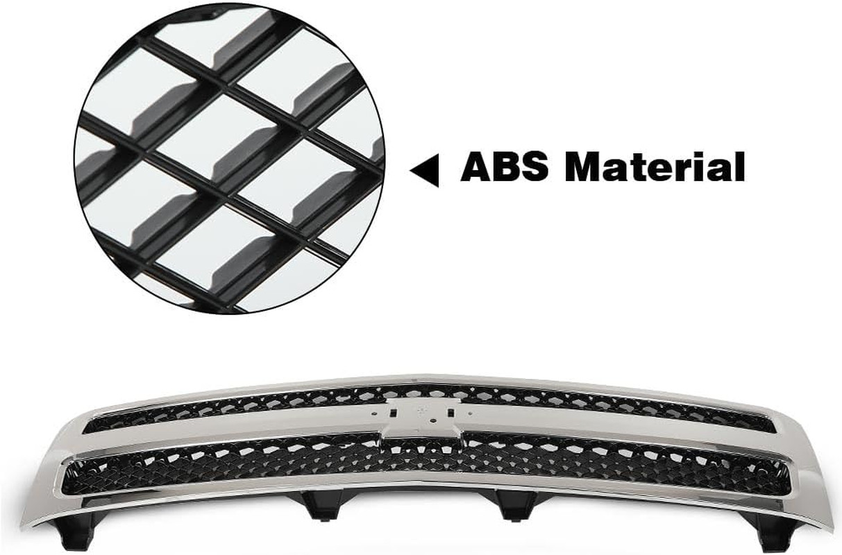 Chrome Truck Grill 25810707 19303978 Front Bumper Grille Insert | Compatible wit