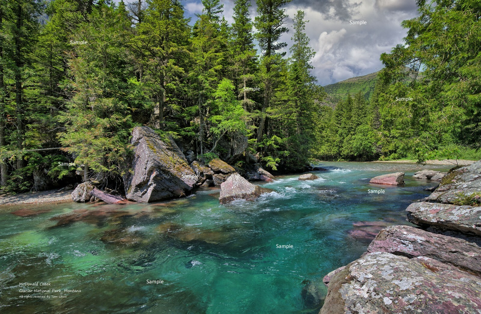 Glacier National Park Montana #10 McDonald Creek Photo Poster Print GP04