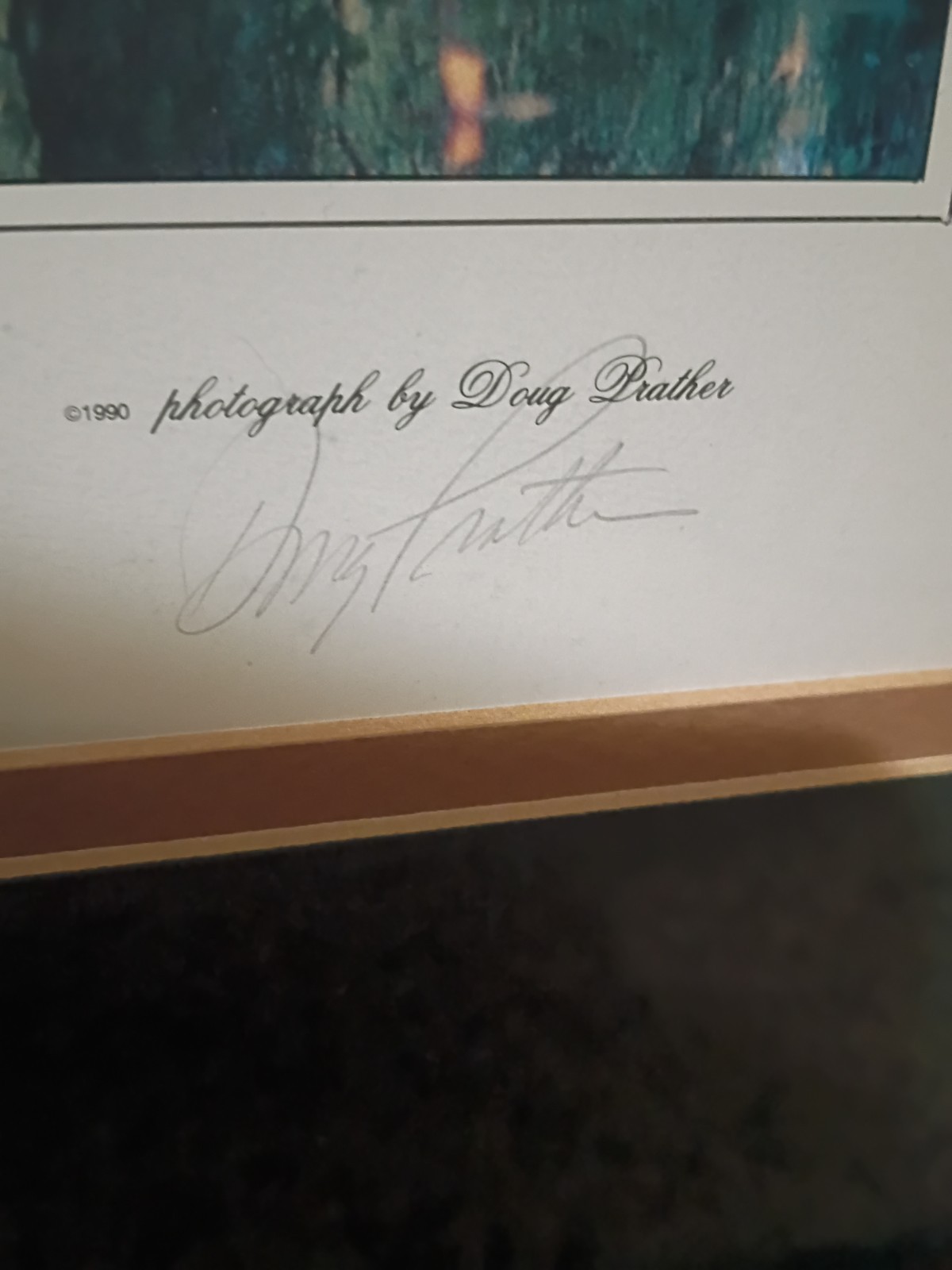1990 Doug Prather Signed Framed Photograph * A New Beginning Limited Edition A/P
