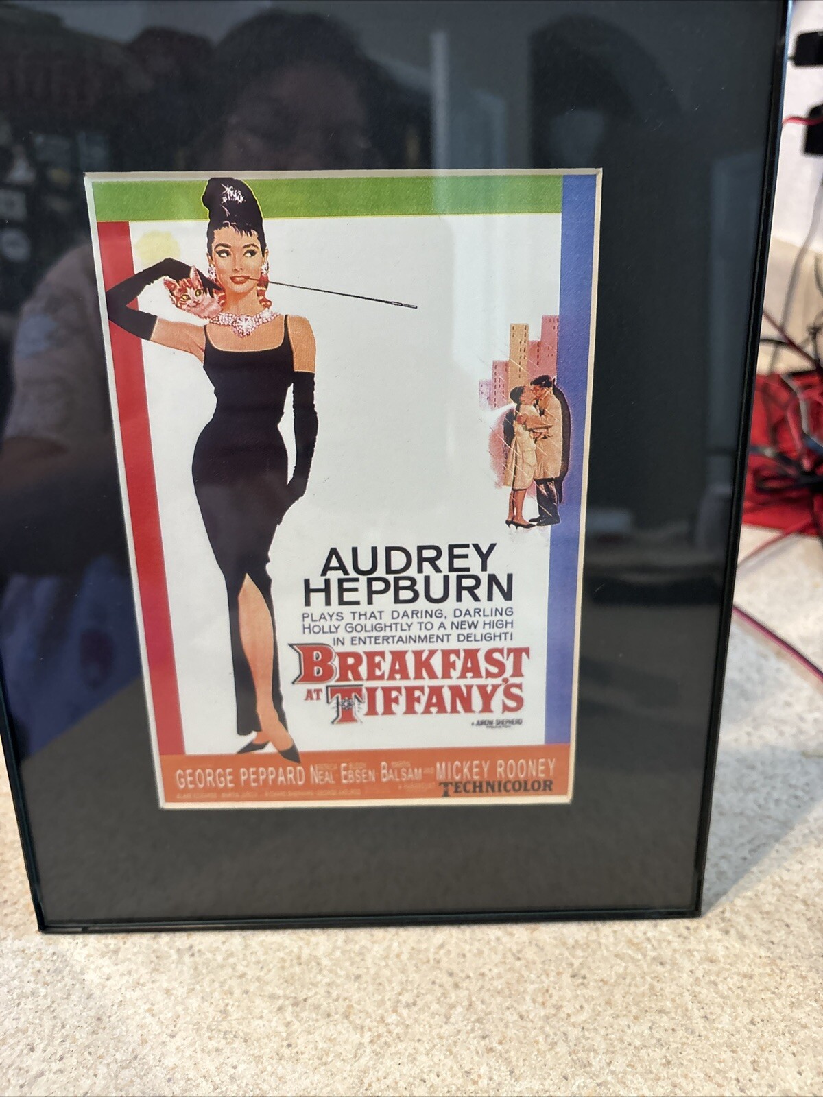 Framed Audrey Hepburn Breakfast At Tiffany’s Movie Ad 8”x10”