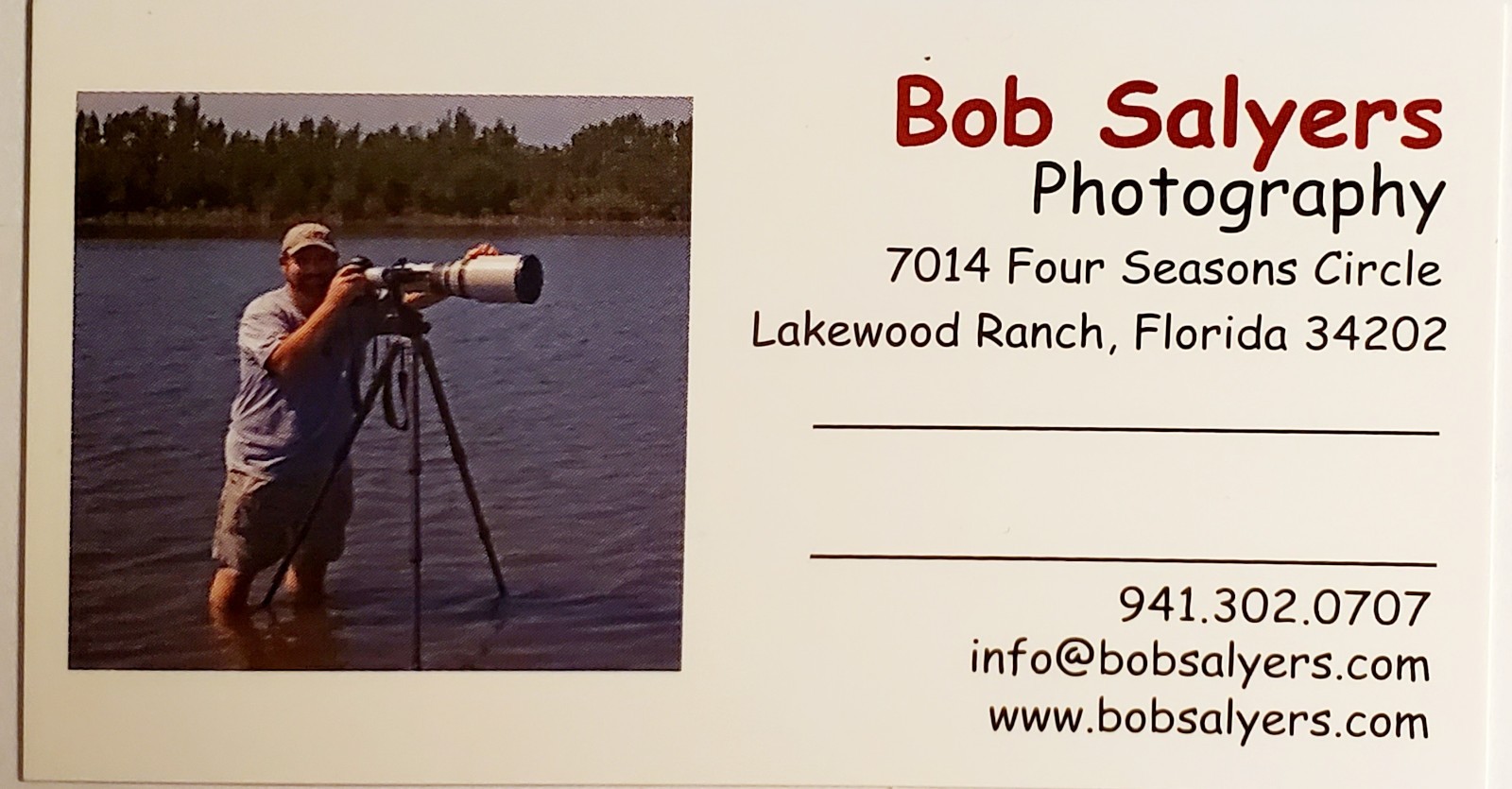 Signed Bob Salyers Heron & Egret Wildlife Photo Prints Pair 11×14 2005 Matted